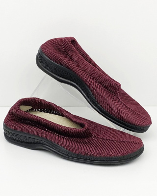 Szerokie półbuty damskie zdrowotne Codeor Confortina Unisex CUBU bordo