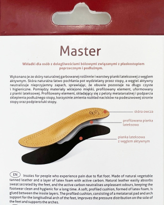 Ortopedyczne wkładki DO BUTÓW na płaskostopie Kaps MASTER - beżowe