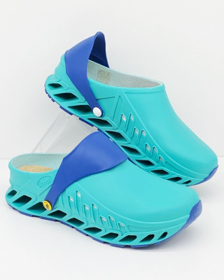 Buty na salę operacyjną Scholl Evoflex zielone, F29378 emerald, tęgość J
