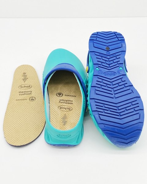 Buty na salę operacyjną Scholl Evoflex zielone, F29378 emerald, tęgość J