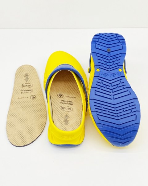 Buty antystatyczne ESD Scholl EVOFLEX F29378 22967 yellow, tęgość H, szersze stopy