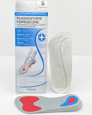 Płaskostopie poprzeczne - dynamiczne wkładki ortopedyczne Foot Wave
