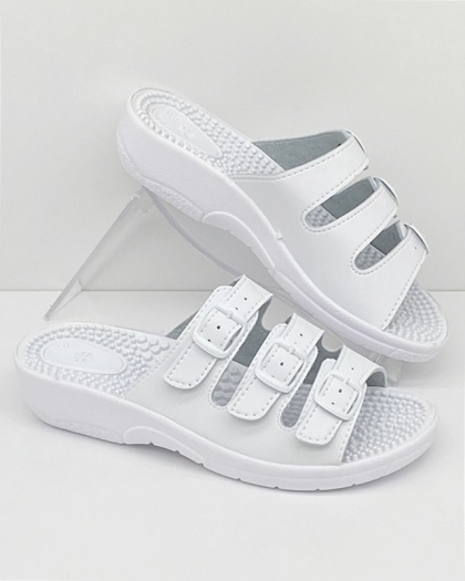 Klapki fakirki Sanital Flex KF-03 białe, tęgość regulowana F-G-H
