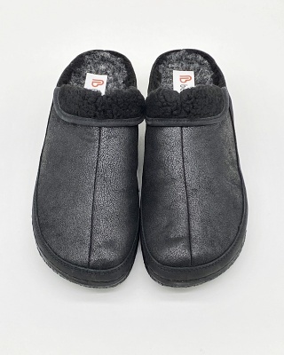 Kapcie klasy premium Berkemann Remonda 01152-558 czarne skórzane, tęgość H