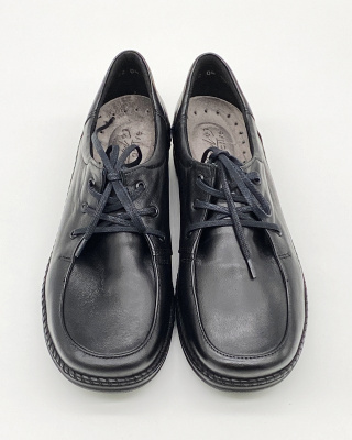 Buty Kosela Medic AXEL 1407 czarne skórzane półbuty damskie, tęgość H-J-K, szerokie