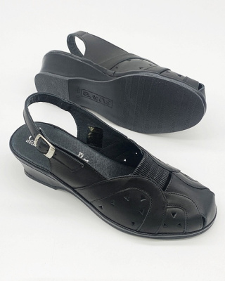 Buty Comfortabel 9720099-1 wygodne skórzane sandały dla seniorki, tęgość G