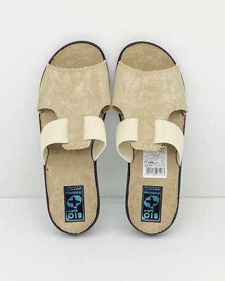 Klapki Adanex 28128 Bio Nature, laczki damskie, tęgość G-H