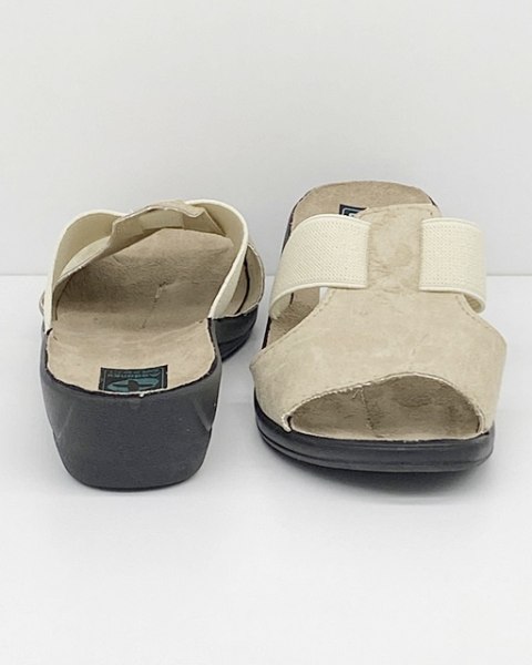 Klapki Adanex 28128 Bio Nature, laczki damskie, tęgość G-H