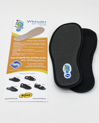 Wkładki do butów Dr Orto Relax 891D008, 891M008 szare z lamówką