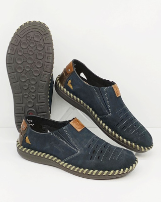 Buty Rieker B2457-14 szerokie półbuty na lato męskie, tęgość K