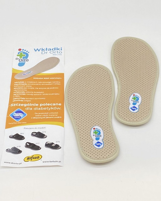 Wkładki damskie Dr Orto Relax 891D009, beżowe z lamówką
