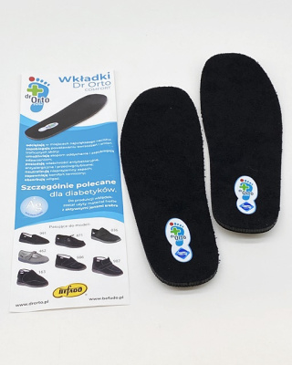 Wkładki do obuwia Dr Orto Comfort 891D010, 891M010 czarne