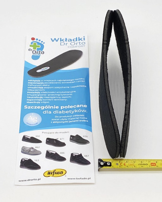 Wkładki do obuwia Dr Orto Comfort 891D010, 891M010 czarne
