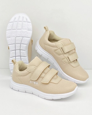 Dr Orto 517D025 beżowe, szerokie damskie buty sportowe, tęgość K