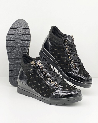 Buty Remonte R0773-04 czarne, wygodne trzewiki ocieplane, średnia tęgość G -H