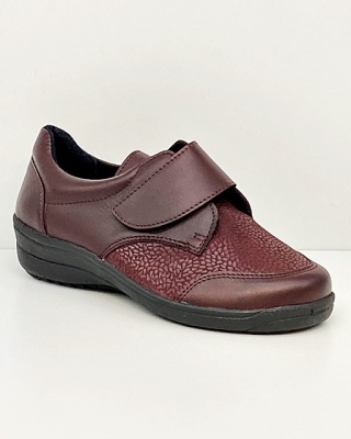 Buty damskie na haluksy Comfortabel 940382-41 — bordowe, regulowana tęgość H-K